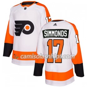Camisola Philadelphia Flyers Wayne Simmonds 17 Adidas 2017-2018 Branco Authentic - Homem
